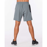 2XU Motion 8 Inch shorts de course à pied turbulence pour homme dos