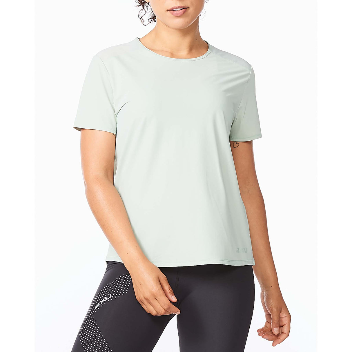 2XU Motion Mesh Tee t-shirt de course à pied mineral pour femme