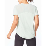 2XU Motion Mesh Tee t-shirt de course à pied mineral pour femme dos