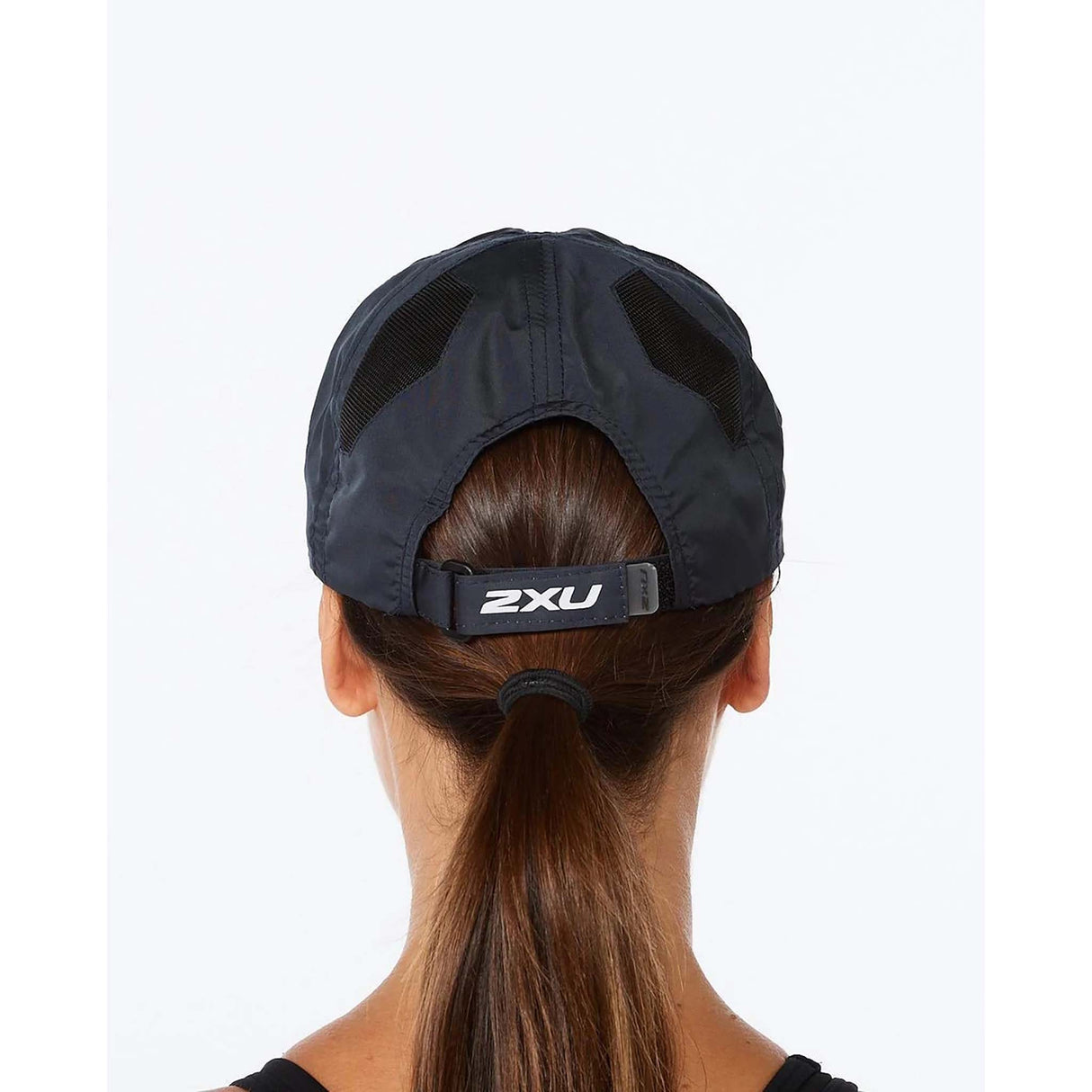 2XU Run Cap casquettes de course à pied unisexe midnight white dos