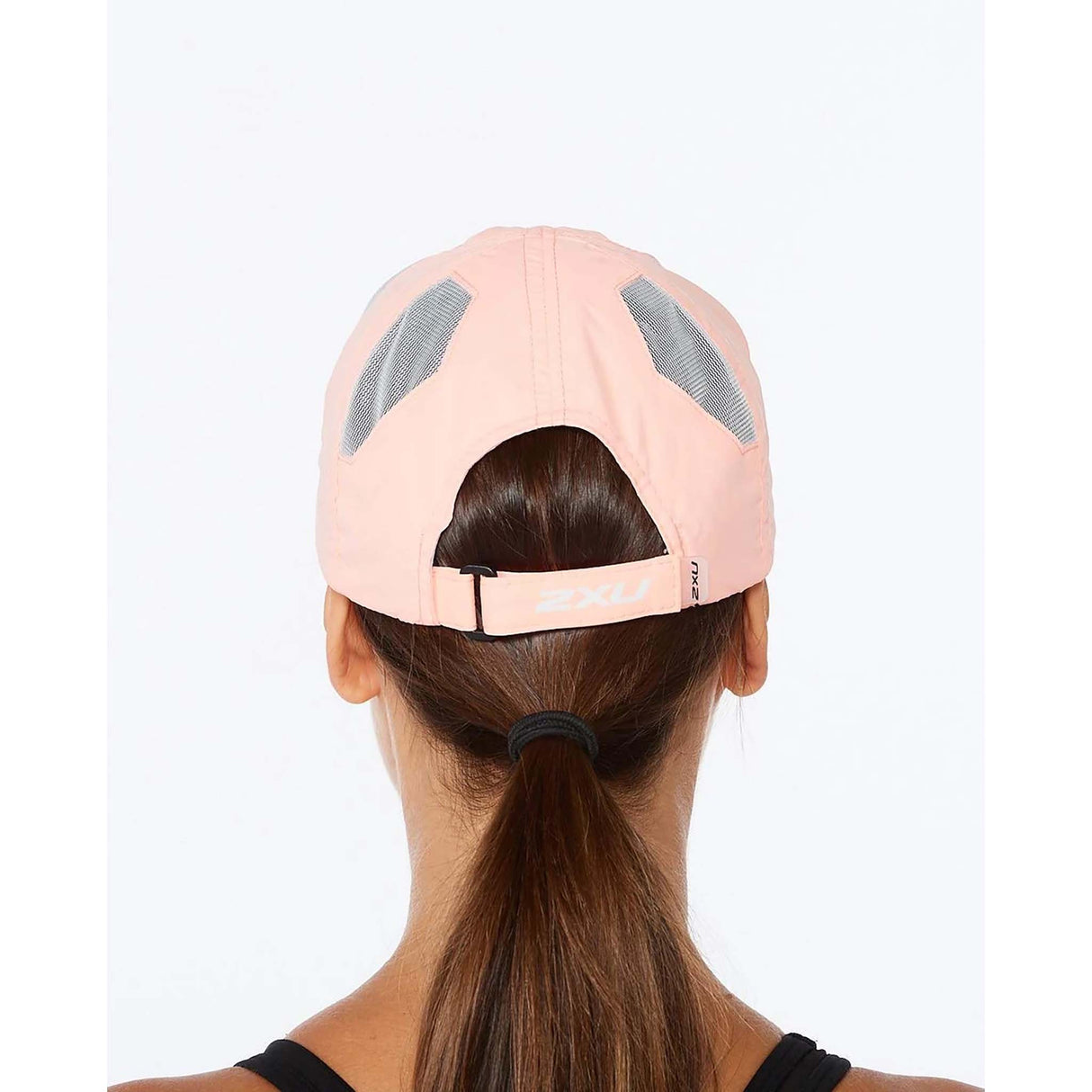 2XU Run Cap casquettes de course à pied unisexe pop coral dos