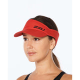 2XU Run Visor casquette visière de course à pied rust black 2