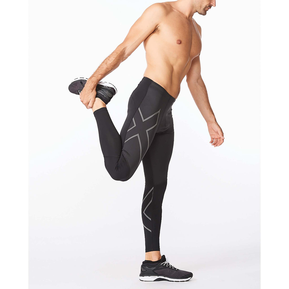 2XU legging compressif de course Wind Defence pour homme lateral droit