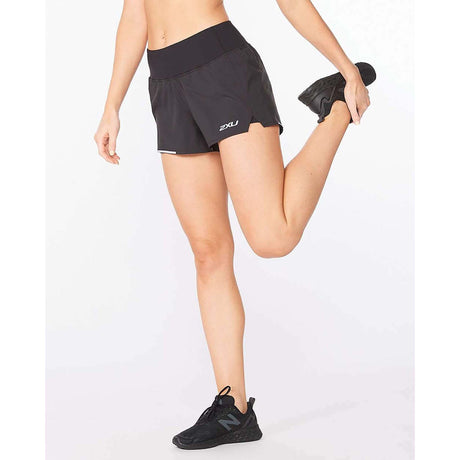 2XU 2XU Aero 3-Inch Shorts 2-en-1 de course à pied pour femme