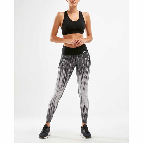 2XU 2XU leggings de compression imprimé taille mi-haute d'entrainement femme