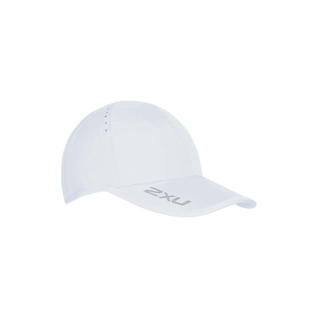 2XU Run Cap casquette de course à pied unisexe blanc