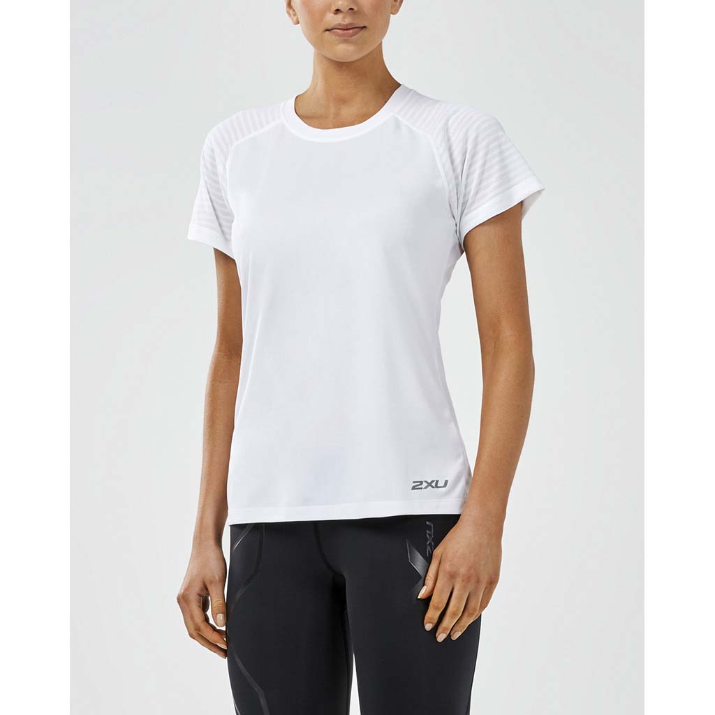 2XU XVent t-shirt sport à manches courtes blanc pour femme lv2