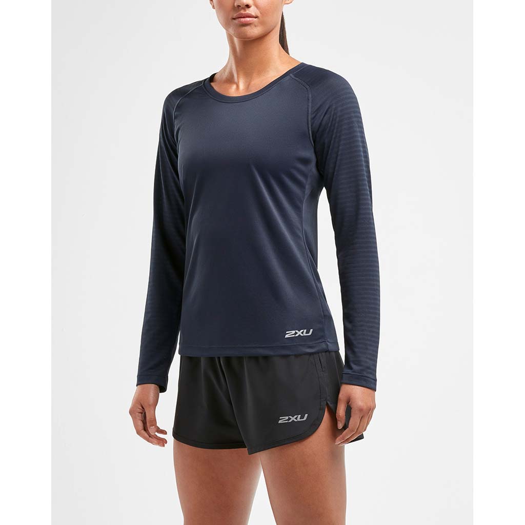 2XU XVent t-shirt de course a pied a manches longues outerspace pour femme lv1