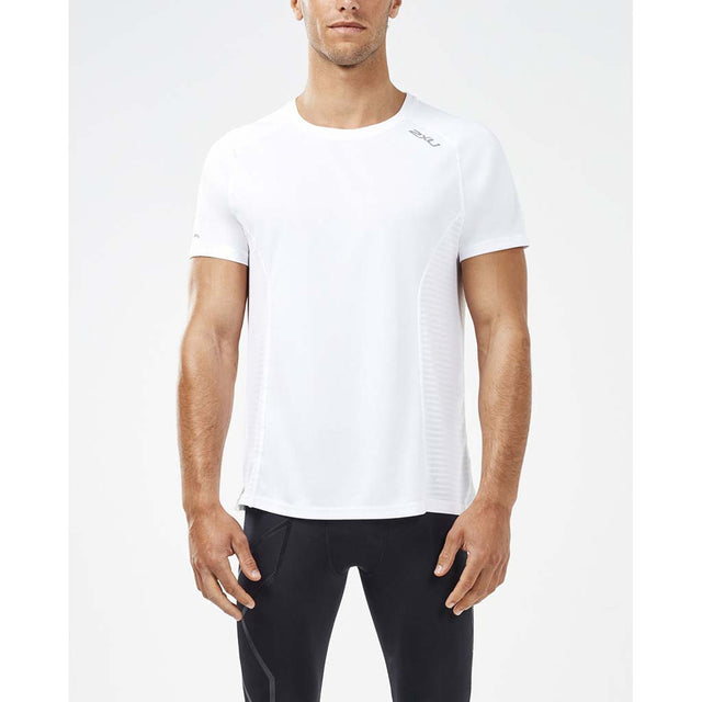 2XU XVent T-shirt sport et course à pied blanc pour homme
