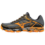 Mizuno Wave Hayate 3 chaussure de course a pied en sentier femme dark shadow tangerine tango