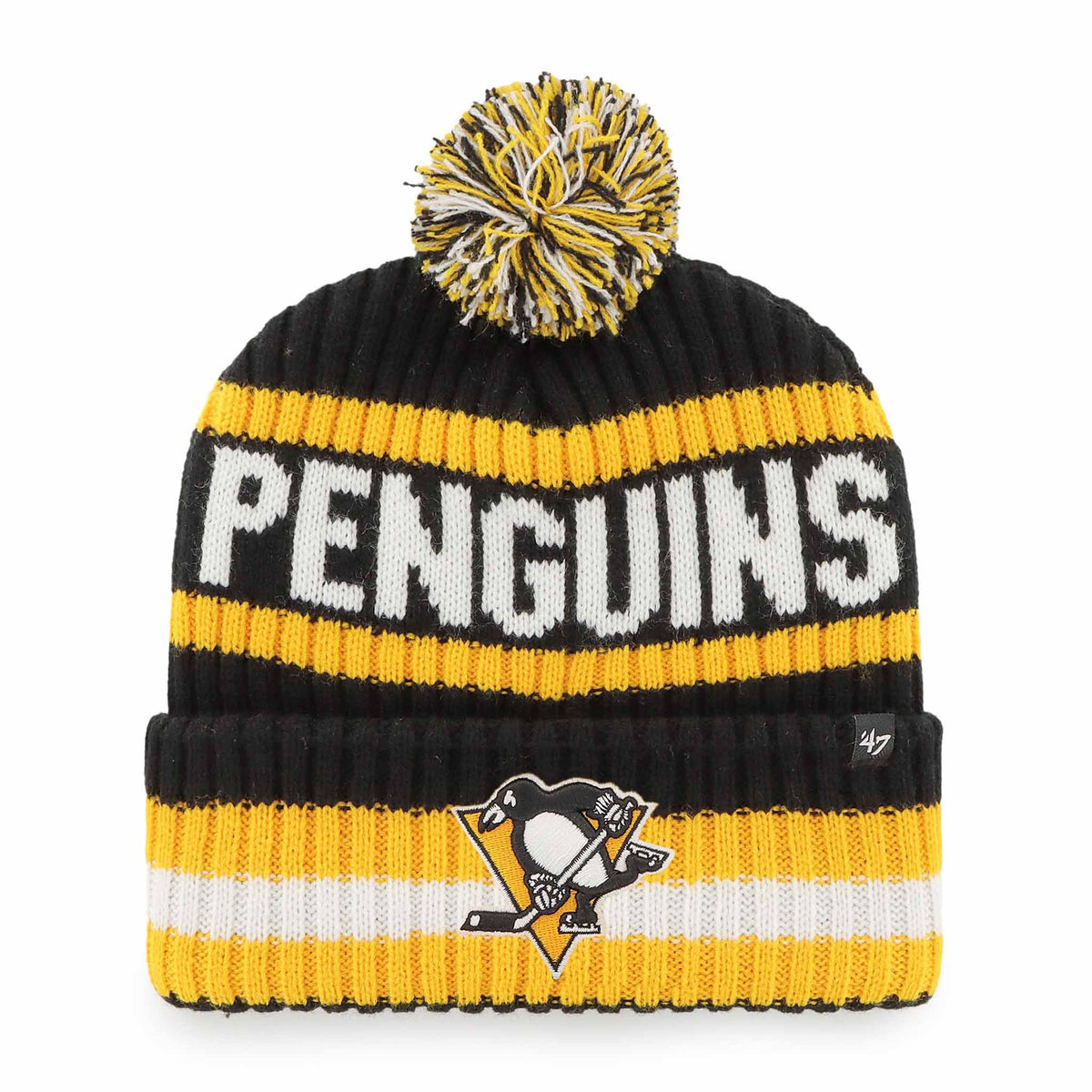 47 Brand Tuque a pompon Bering NHL Pittsburgh Penguins