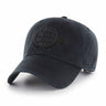 Casquette 47 Brand Black On Black Clean Up NHL Boston Bruins