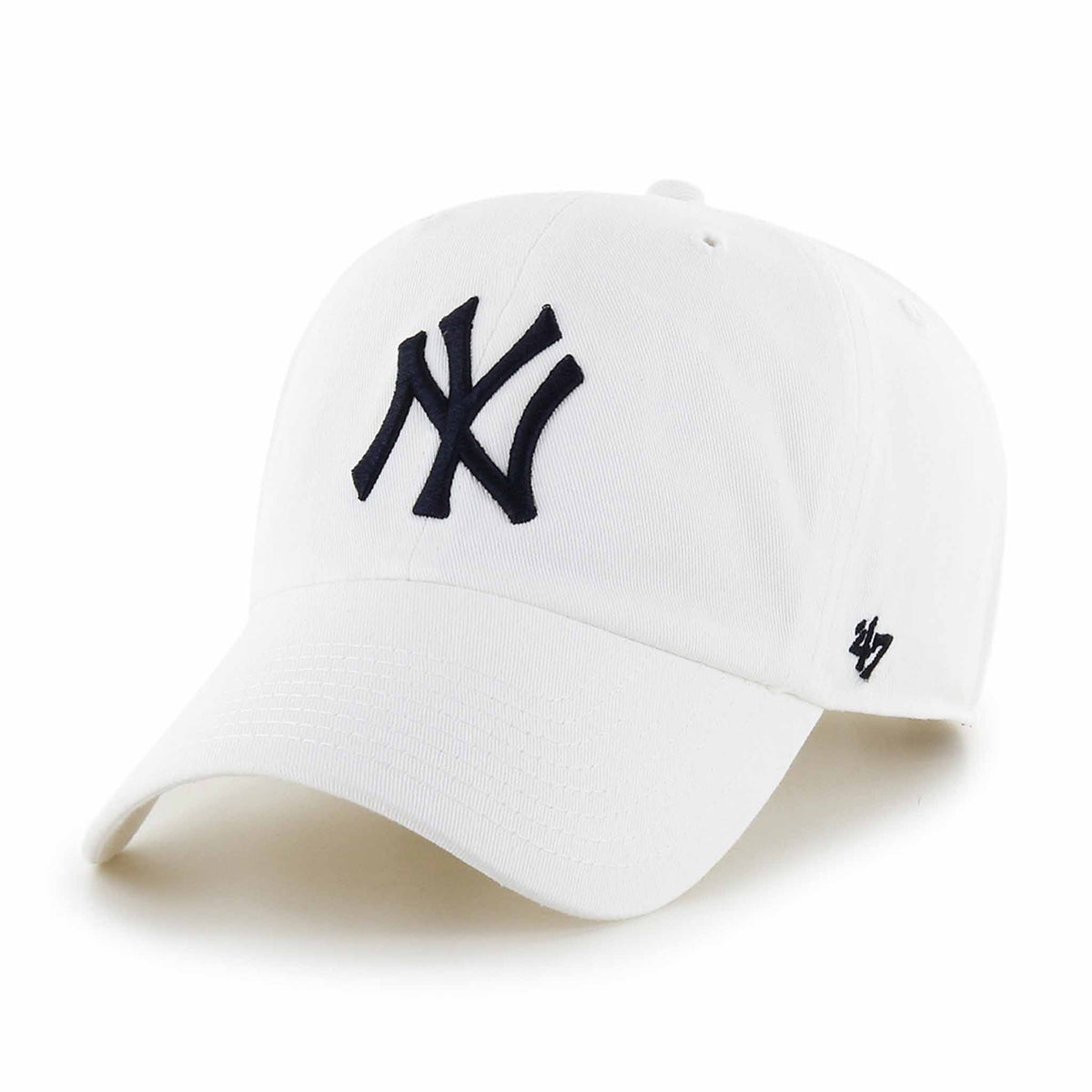 Casquette 47 Brand Clean Up MLB New York Yankees - Blanc / Bleu Marine