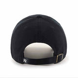 47 brand casquette new york yankees clean up black on black attache