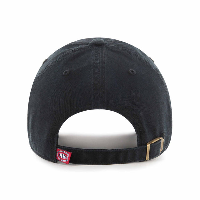 47 Brand Casquette 47 Brand Black On Black Clean Up NHL Montreal Canadiens