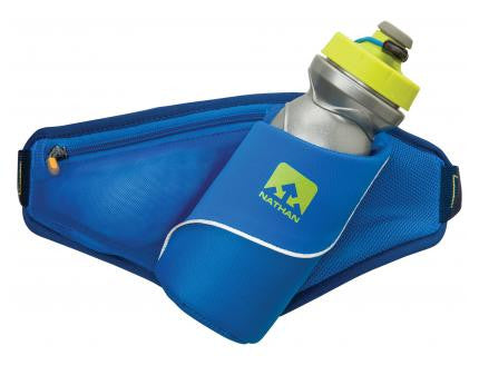 Ceinture d'hydratation Nathan Triangle bleu jaune