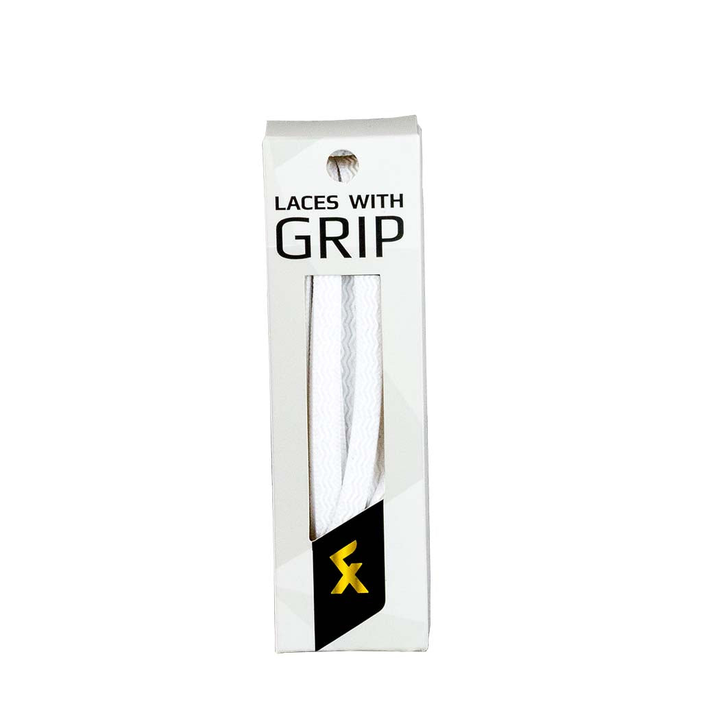 4Freestyle lacets de soulier de soccer avec grip blanc