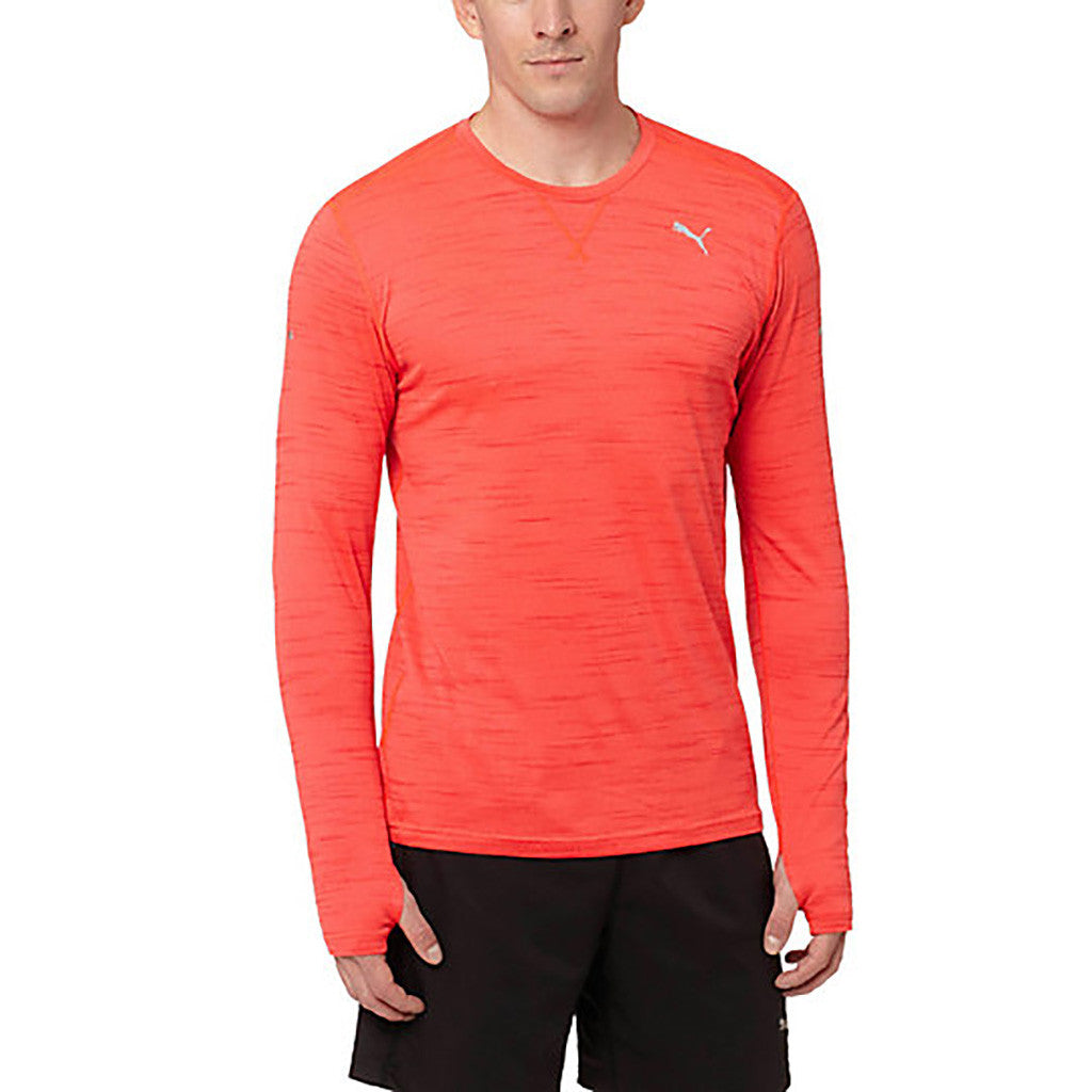 Chandail de course à pied homme PUMA Rebel Run rouge lv1