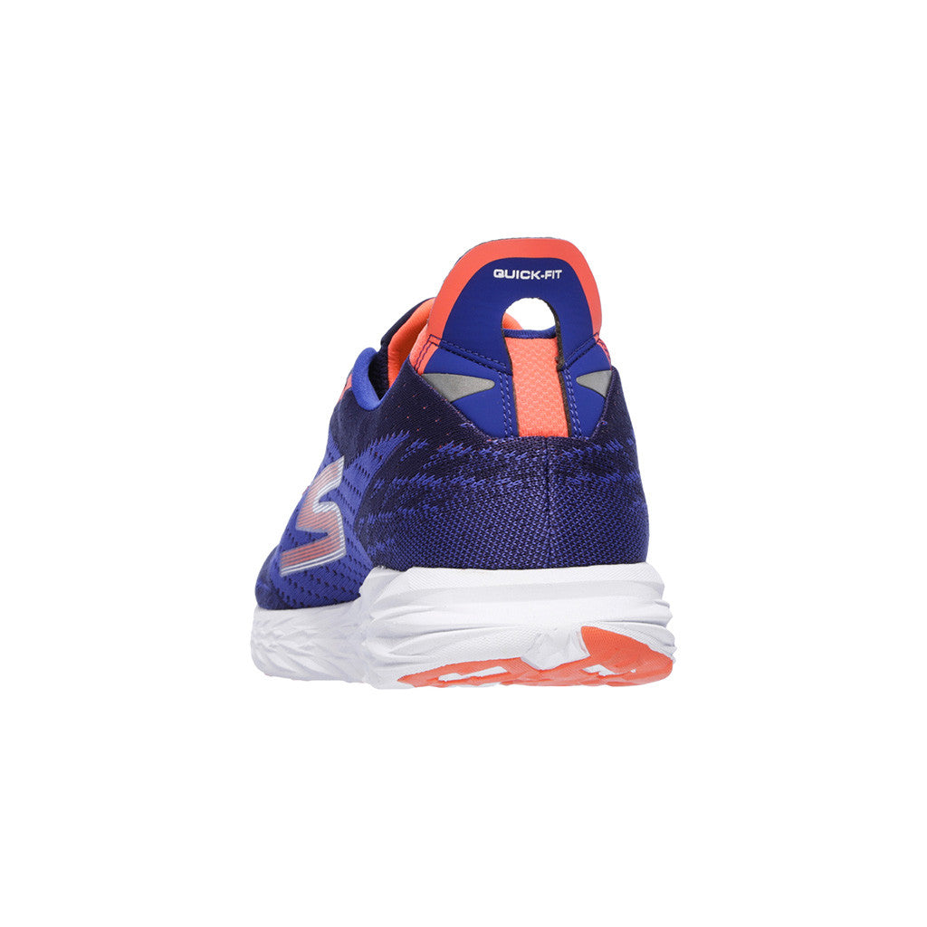 Skechers GoRun 5 chaussures de course à pied homme bleu orange  vue arriere