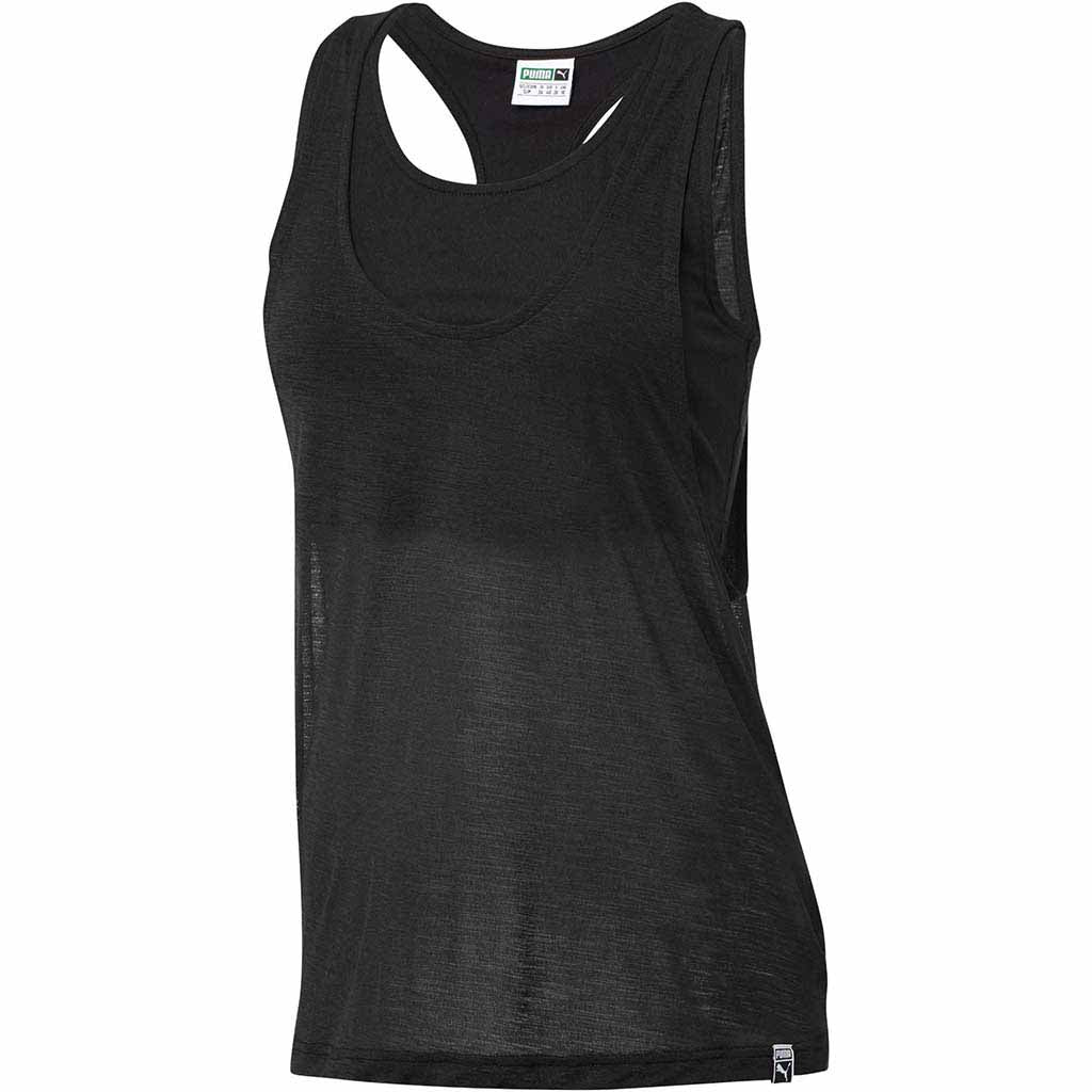 T-shirt sans manches sport pour femme Puma Overlay noir vue 2 Soccer Sport Fitness
