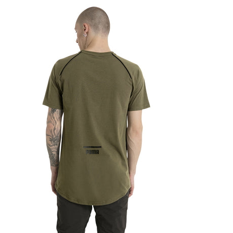 T-shirt homme Puma Evo Core olive night vue mode 2 Soccer Sport Fitness
