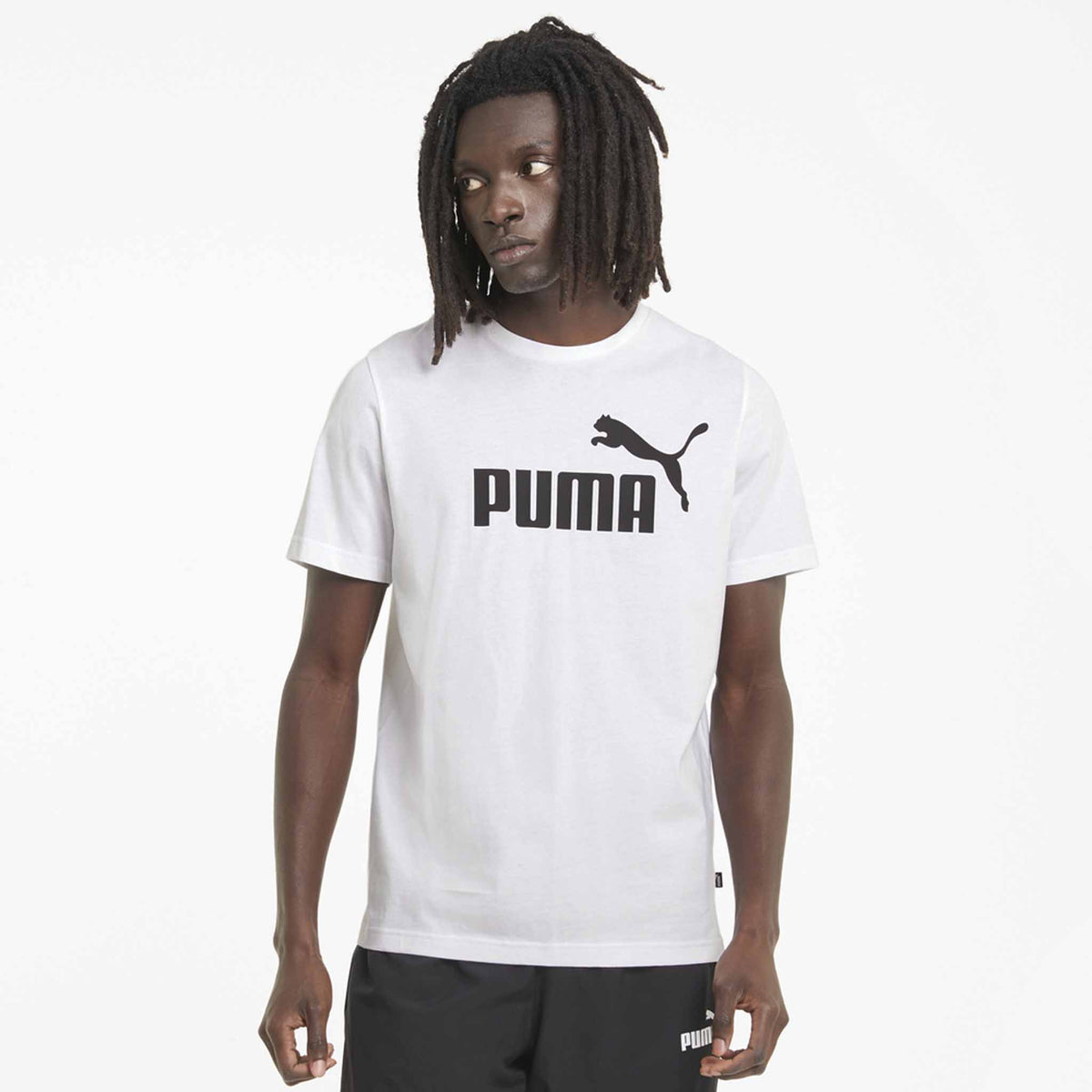 Puma t-shirt Essential Logo Tee pour homme Blanc modèle