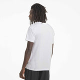 Puma t-shirt Essential Logo Tee pour homme Blanc modèle dos