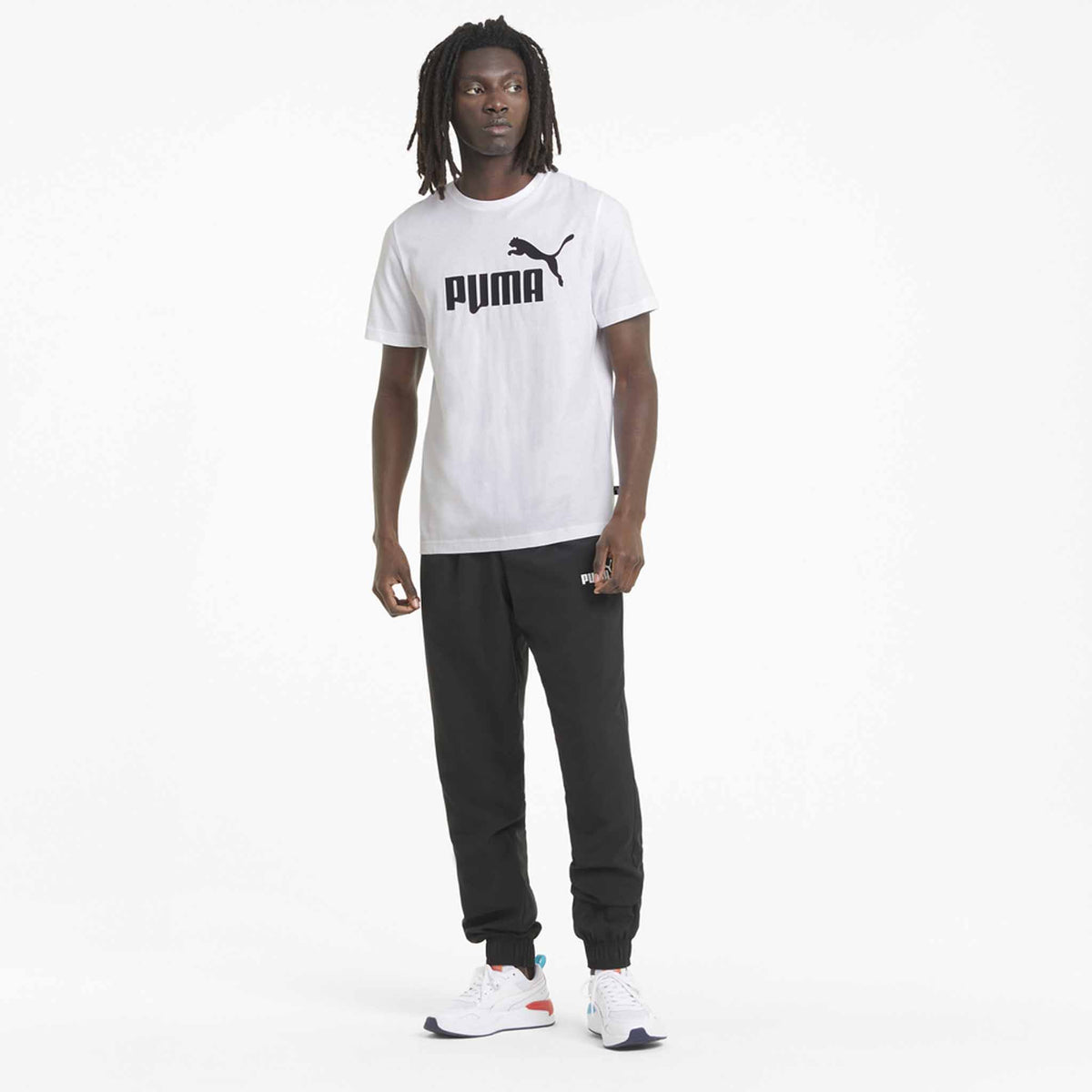 Puma t-shirt Essential Logo Tee pour homme Blanc modèle 1