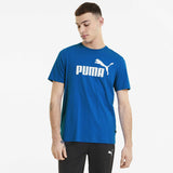 Puma t-shirt Essential Logo Tee pour homme Bleu modèle