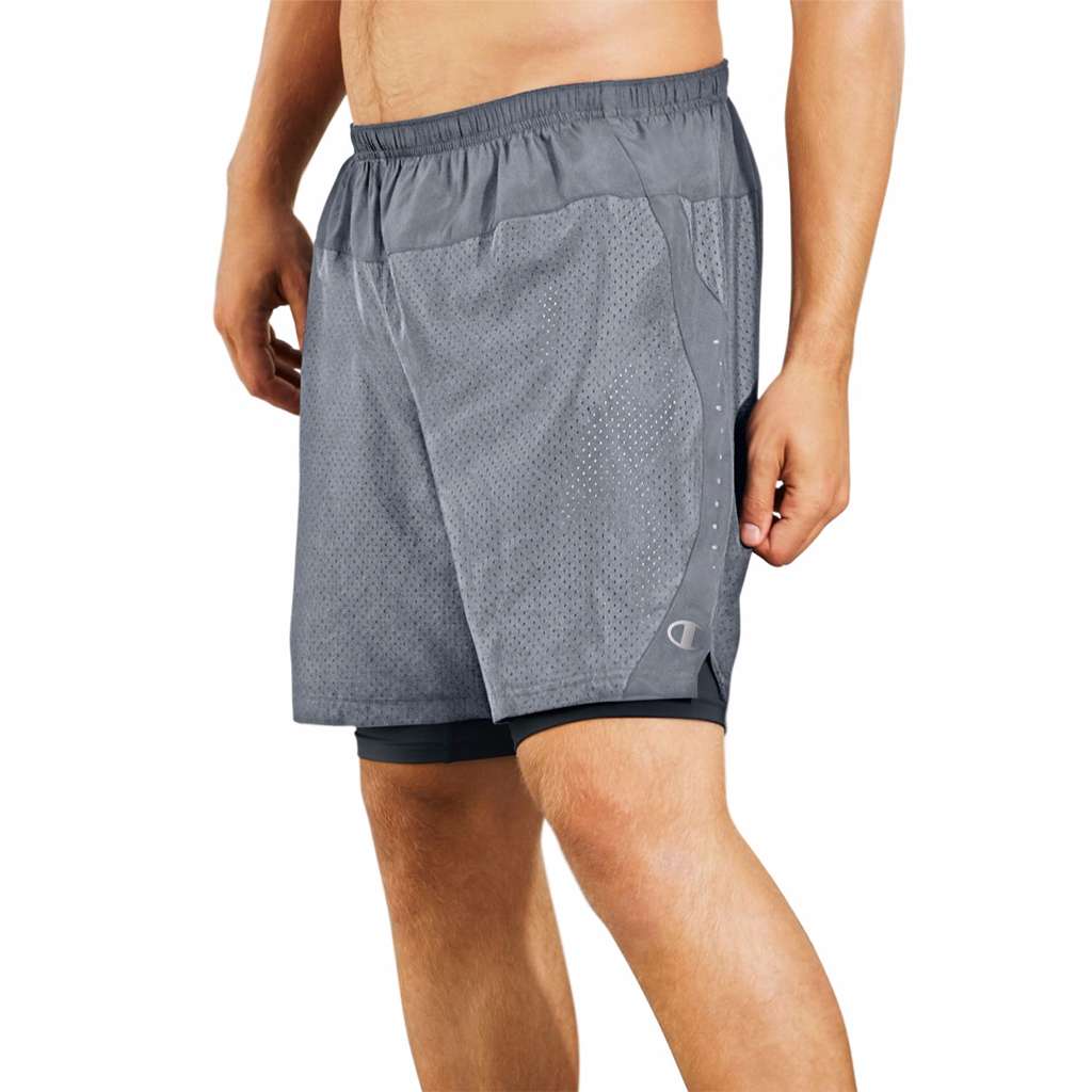 Short Champion CTRL homme 4" gris 