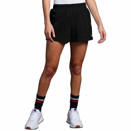 Champion Practice Short Contrast Stitch Short sport pour femme Noir