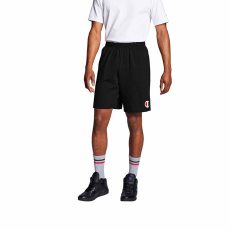 Classic 9 Inch Graphic Jersey Short sport pour homme noir vue de face