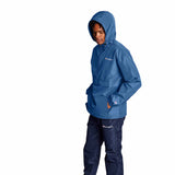 Champion Stadium Packable Jacket manteau de pluie à enfiler Shield Blue vue de côté