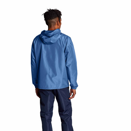 Champion Stadium Packable Jacket manteau de pluie à enfiler Shield Blue vue de dos