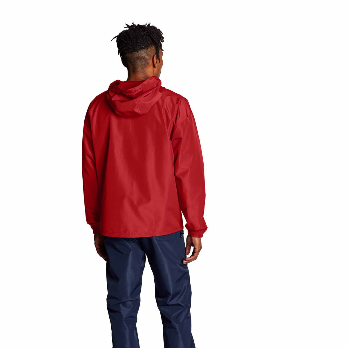 Champion Stadium Packable Jacket manteau de pluie à enfiler Scarlet vue de dos