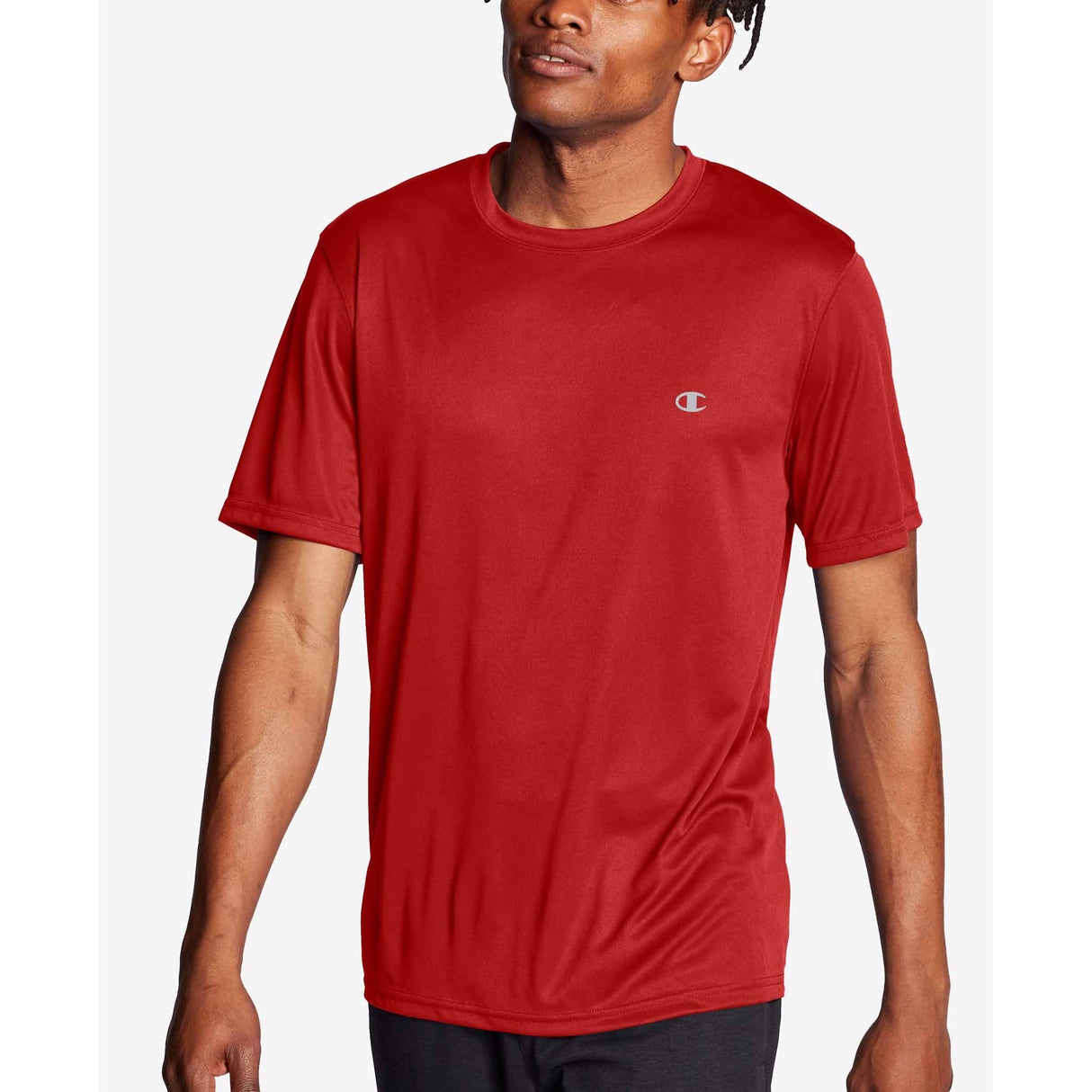 Champion Double-Dry t-shirt manches courtes avec logo pour homme rouge