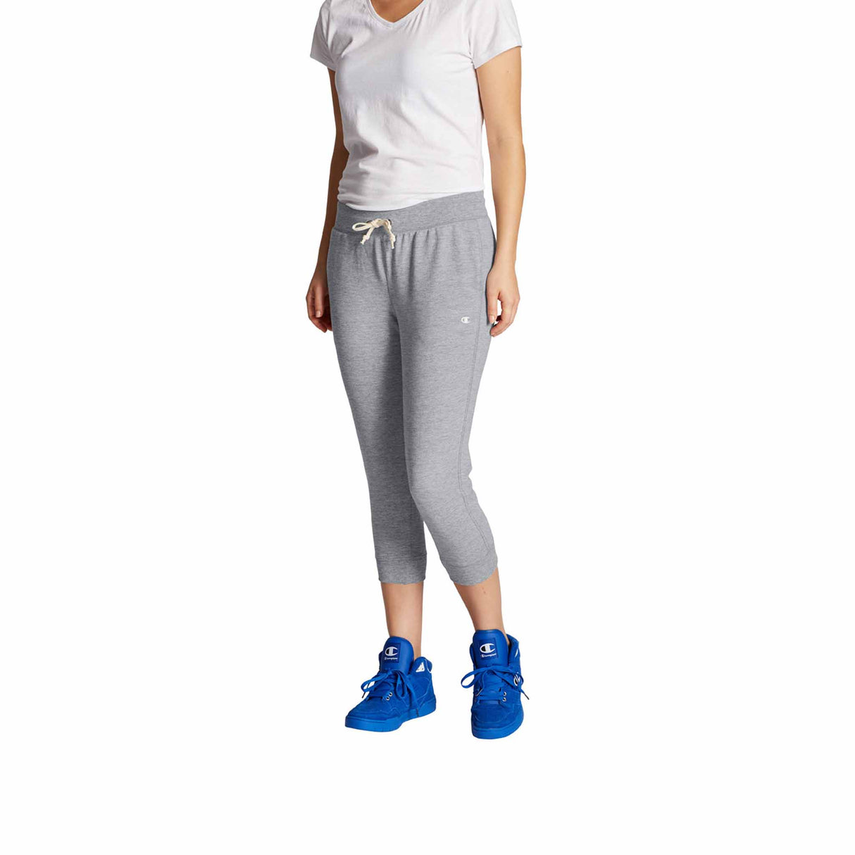 Champion French Terry Jogger Capri pantalon court pour femme