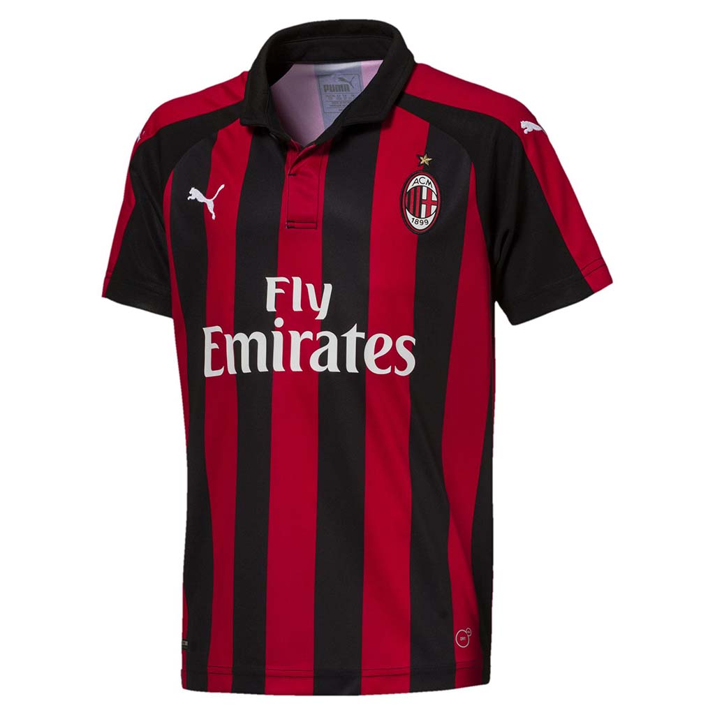AC Milan Puma Home jersey 2018 19 for kids Soccer Sport Fitness