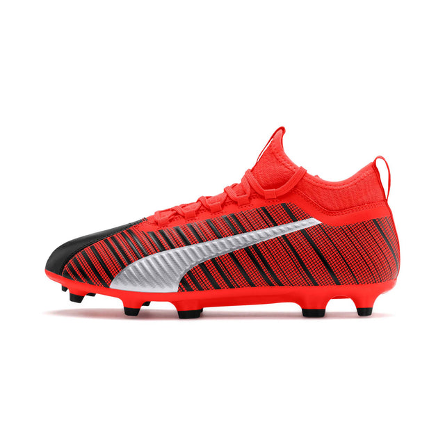 Puma One 5.3 FG souliers de soccer a crampon noir rouge argent