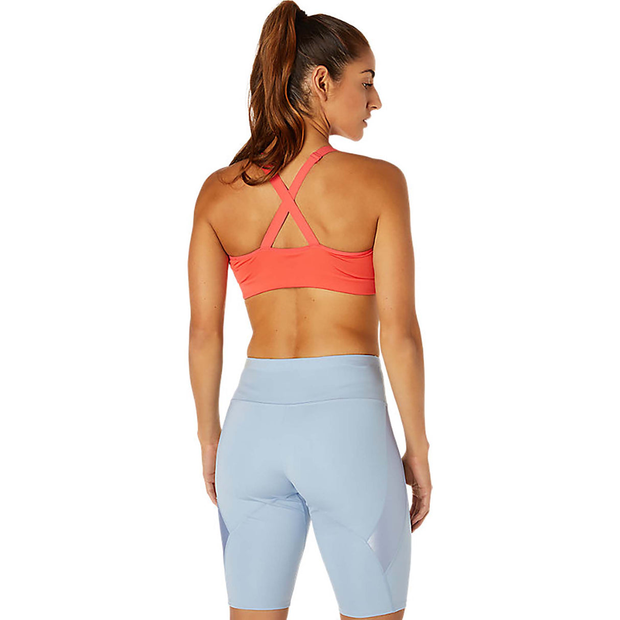 ASICS Core Run bra top de sport pink grapefruit femme dos 2