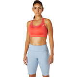 ASICS Core Run bra top de sport pink grapefruit femme live 2