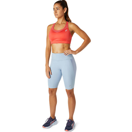 ASICS Core Run bra top de sport pink grapefruit femme live 3