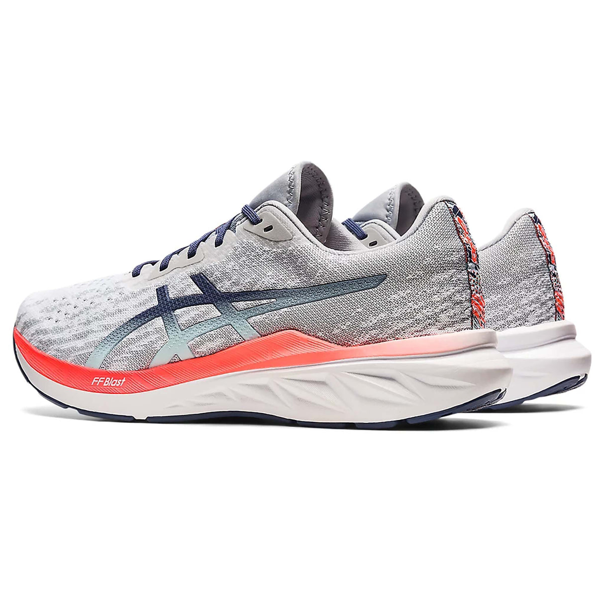 ASICS Dynablast 2 running homme glacier blue grey thunder paire talons