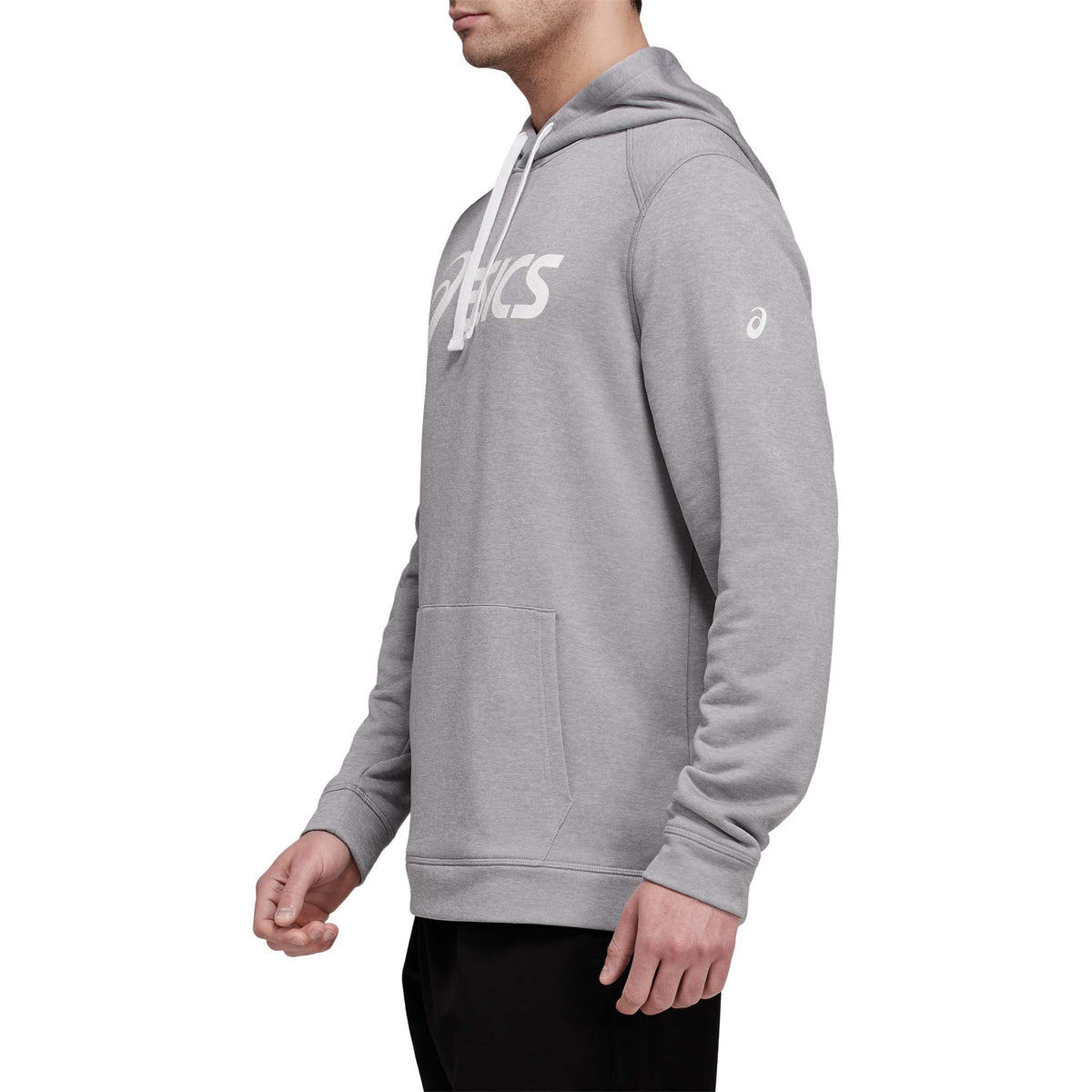 ASICS French Terry Hoodie chandail gris homme lateral