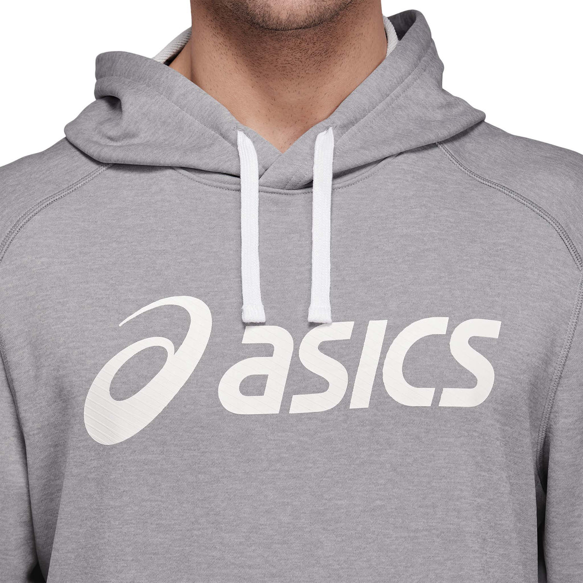 ASICS French Terry Hoodie chandail gris homme logo
