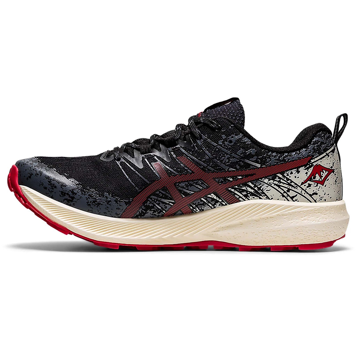 ASICS Fuji Lite 2 running homme rouge electrique lateral