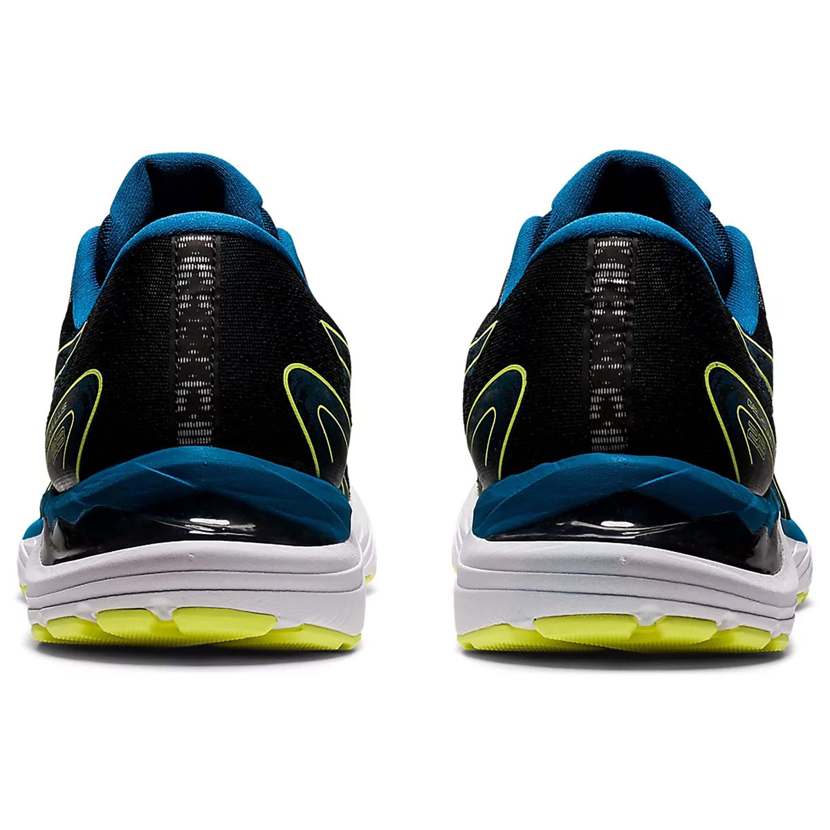 ASICS Gel Cumulus 23 black glow yellow homme talon