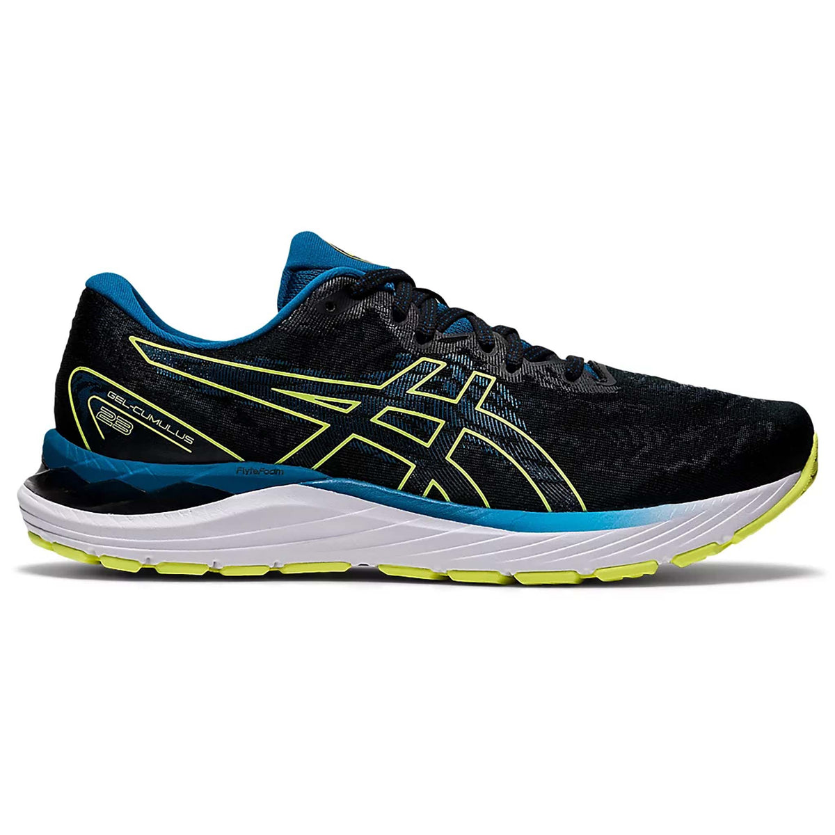 ASICS Gel Cumulus 23 black glow yellow homme