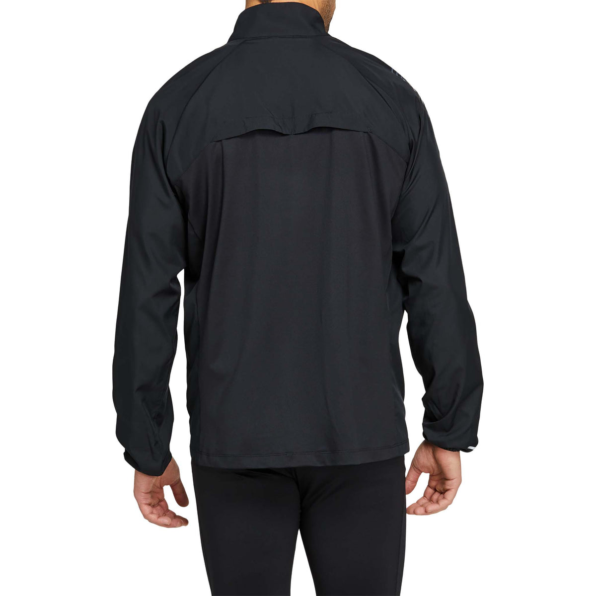 ASICS Icon Jacket veste de course à pied pour homme noir gris dos