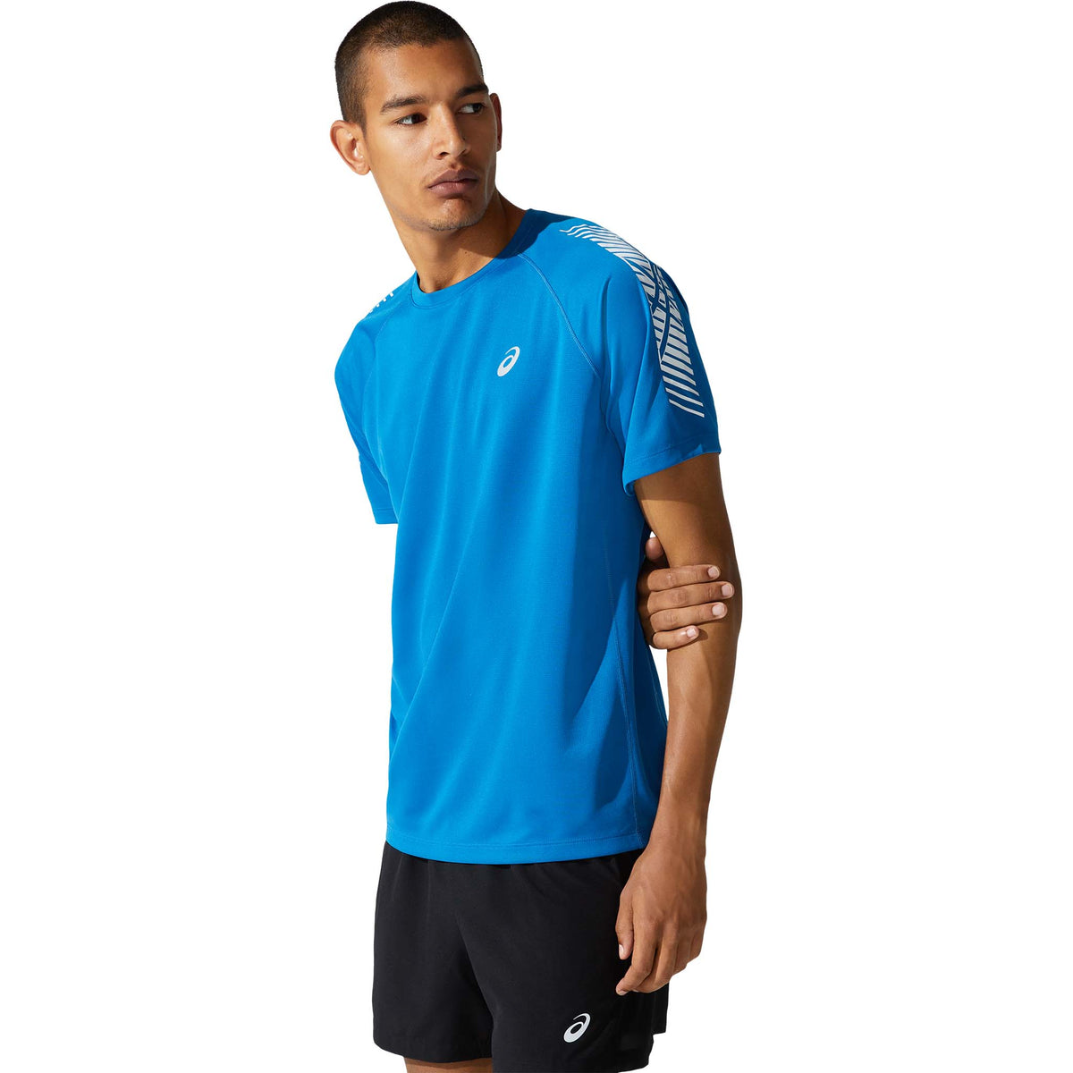 ASICS Icon T-shirt de course à pied bleu homme live